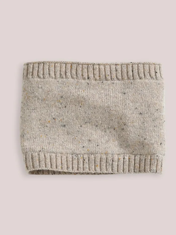 Boys Accessories Cyrillus Speckled Snood Ecru