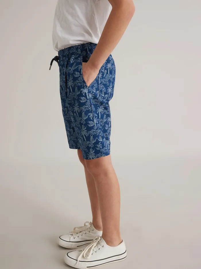 Boys Clothing Cyrillus Palm Print Bermuda Shorts
