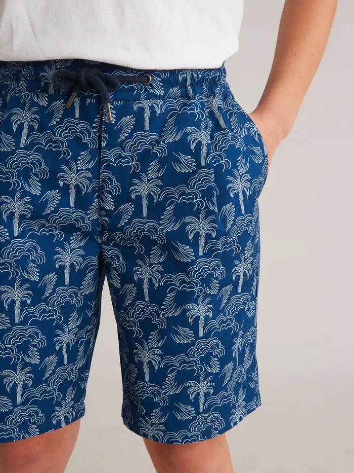 Boys Clothing Cyrillus Palm Print Bermuda Shorts