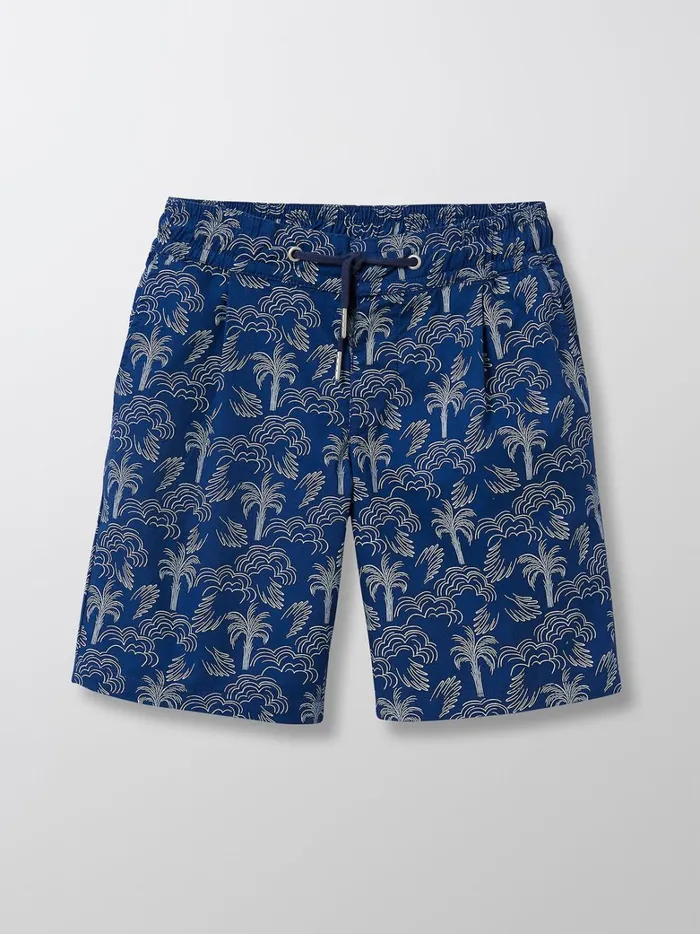 Boys Clothing Cyrillus Palm Print Bermuda Shorts