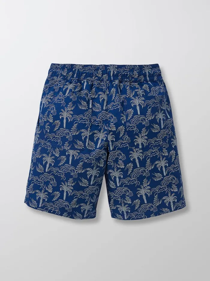 Boys Clothing Cyrillus Palm Print Bermuda Shorts