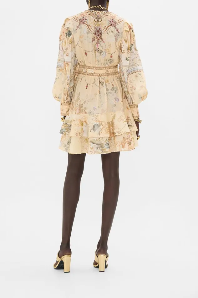 BUTTON FRONT FRILL DRESS ADORNED IN ANTIQUITY Adorned In Antiquity Womens Camilla Dresses BUTTON FRONT FRILL DRESS ADORNED IN ANTIQUITY Adorned In Antiquity Womens Camilla Dresses
