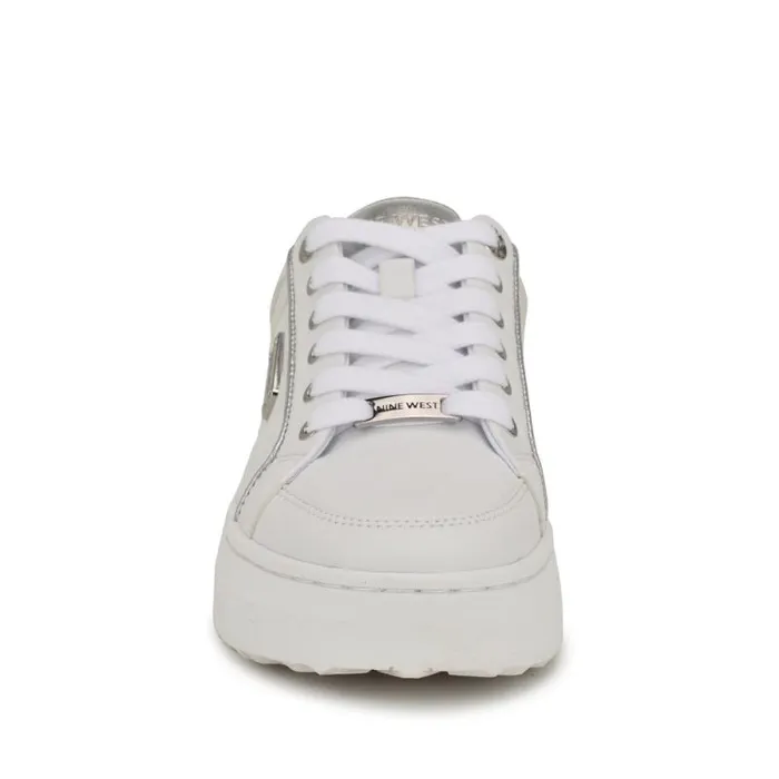 Cafee LaceUp Platform Sneakers Whitesilver Women Nine West Sneakers Cafee LaceUp Platform Sneakers Whitesilver Women Nine West Sneakers