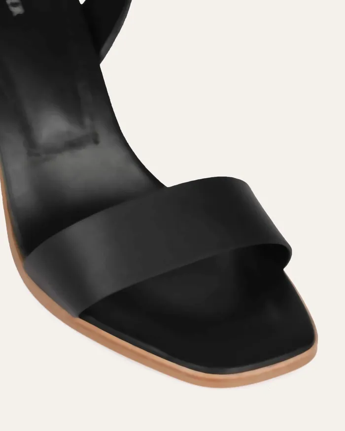 Calais high heel sandals black leather HIGH HEELS jomercer Women Calais high heel sandals black leather HIGH HEELS jomercer Women