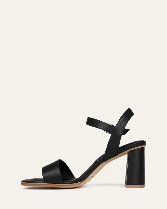 Calais high heel sandals black leather HIGH HEELS jomercer Women Calais high heel sandals black leather HIGH HEELS jomercer Women