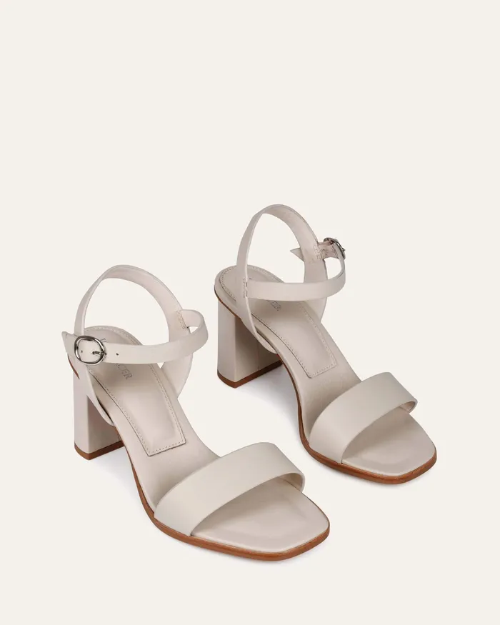 Calais high heel sandals bone leather HIGH SANDALS jomercer Women Calais high heel sandals bone leather HIGH SANDALS jomercer Women