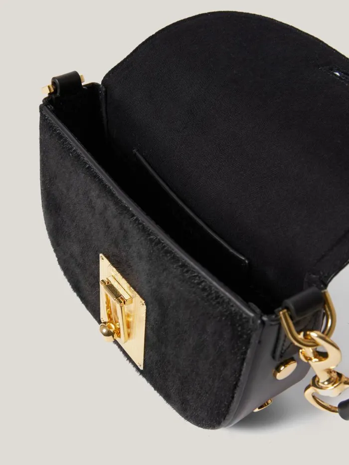 Calf Hair Denbigh Crossbody Black Women Jigsaw Bags