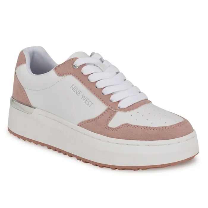 Calpha Laceup Sneakers Whitepink Women Nine West Sneakers Calpha Laceup Sneakers Whitepink Women Nine West Sneakers