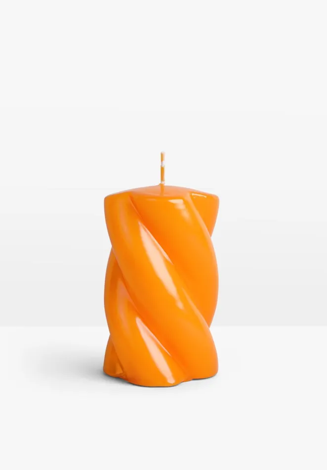 Candles Women Hush Anna and Nina 8211 Blunt Twisted Short Candle Orange