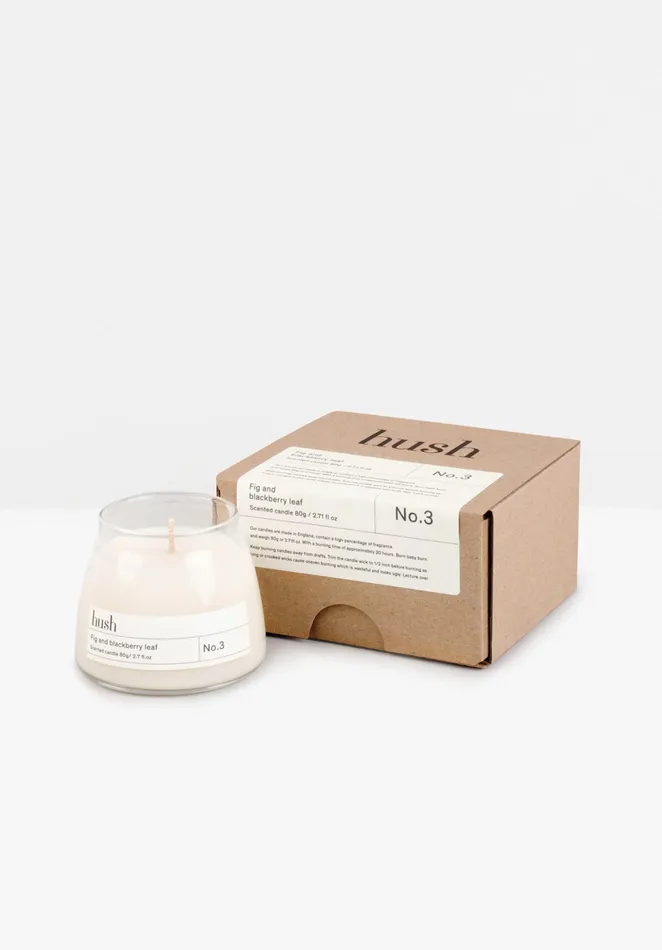Candles Women Hush Hush Candle 8211 Fig and Blackberry Leaf 8211 80g