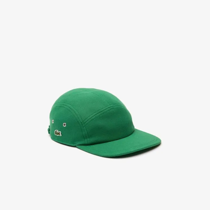 Caps and Hats MenWomen Lacoste Unisex Organic Cotton Piqu Cap Rocket Green Cnq