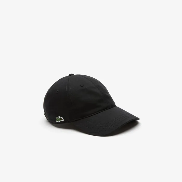Caps and Hats MenWomen Lacoste Unisex Organic Cotton Twill Cap Black 031