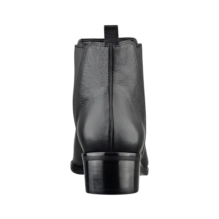 Casual Boots Yale Pointy Toe Chelsea Bootie Black Leather Marc Fisher Women