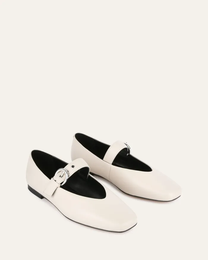 CASUAL jomercer Women Annabelle casual flats bone leather CASUAL jomercer Women Annabelle casual flats bone leather