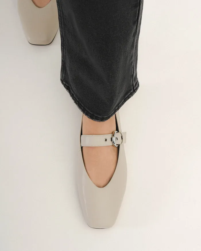 CASUAL jomercer Women Annabelle casual flats bone leather CASUAL jomercer Women Annabelle casual flats bone leather