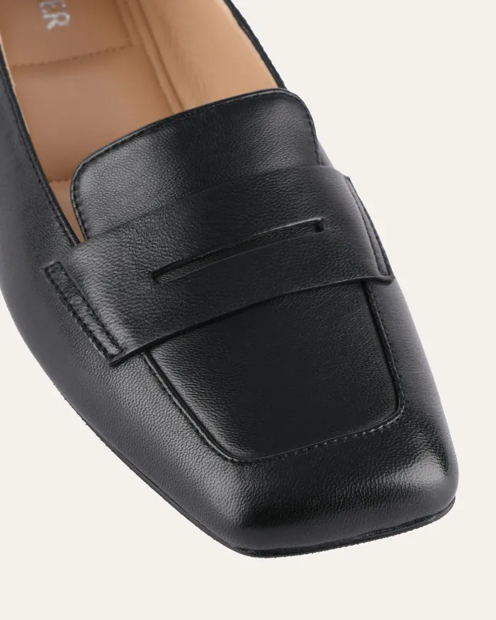 CASUAL jomercer Women Kennedy casual flats black leather CASUAL jomercer Women Kennedy casual flats black leather
