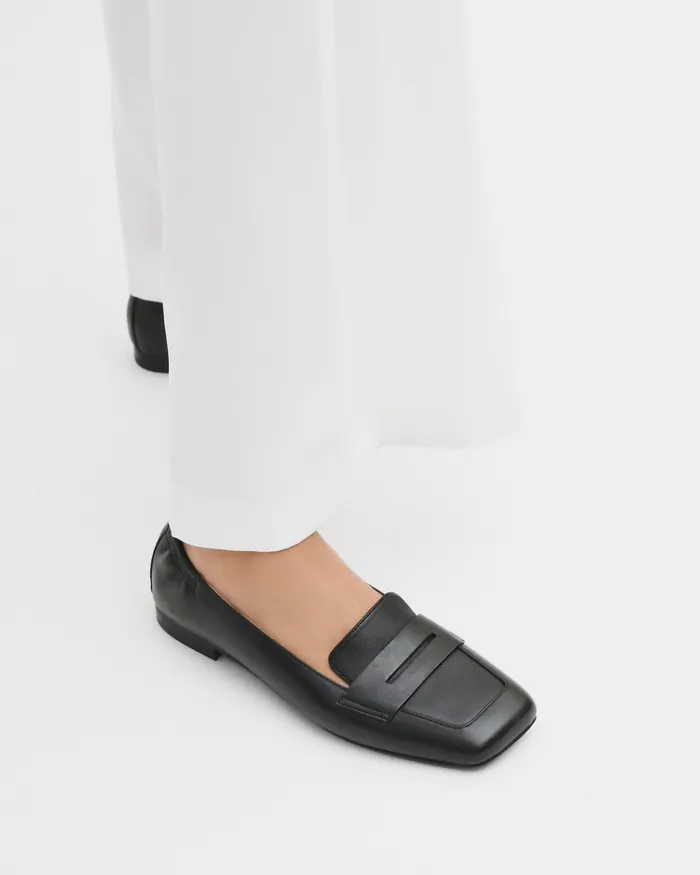 CASUAL jomercer Women Kennedy casual flats black leather CASUAL jomercer Women Kennedy casual flats black leather