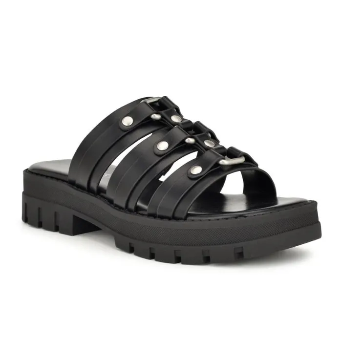 Cazz Fisherman Slide Sandals Black Women Nine West Sandals Cazz Fisherman Slide Sandals Black Women Nine West Sandals