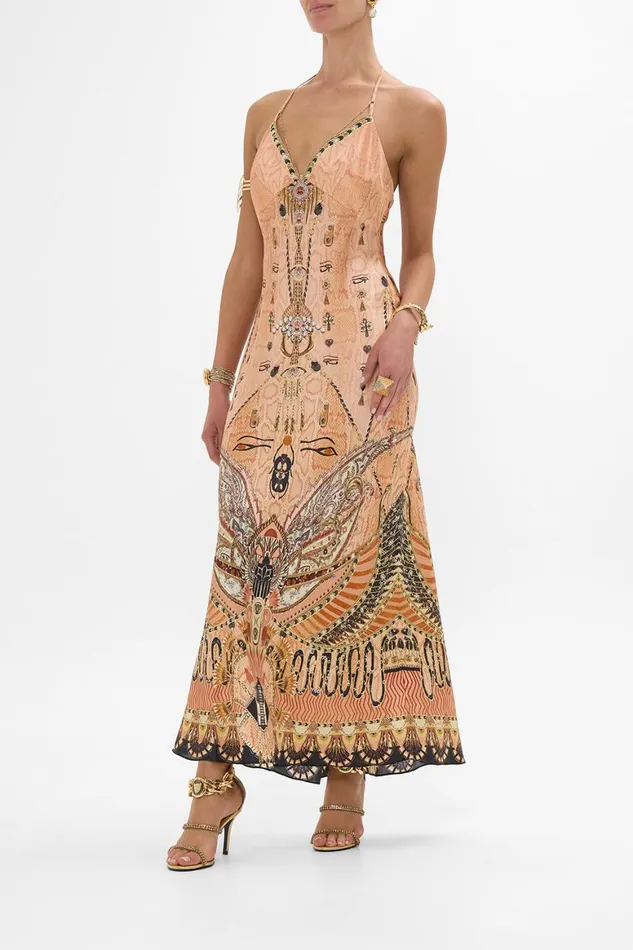 CHAIN DETAIL SLIP DRESS KINGDOM OF HEIROGLYPHS Kingdom Of Heiroglyphs Womens Camilla Dresses