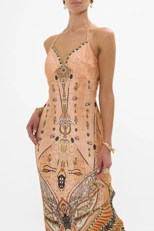 CHAIN DETAIL SLIP DRESS KINGDOM OF HEIROGLYPHS Kingdom Of Heiroglyphs Womens Camilla Dresses