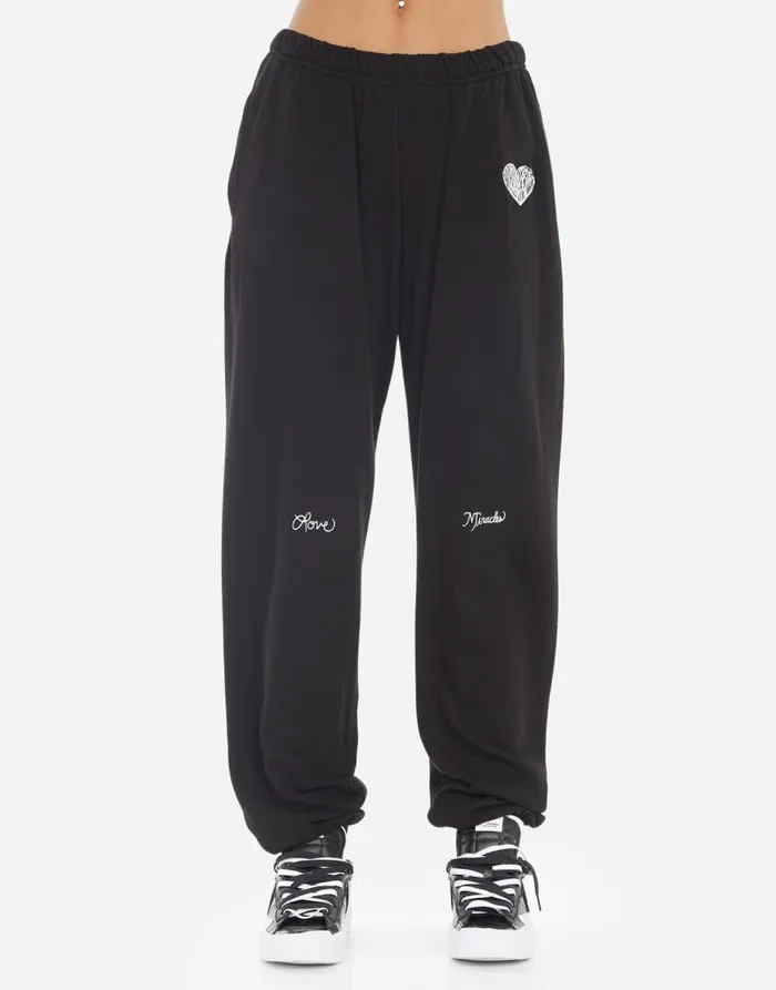 Chantria Positive Happyface Black Women Lauren Moshi Long Sweatpants