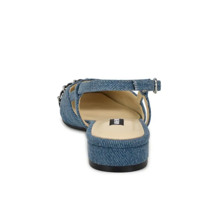 Charme Slingback Dress Flats Denimblack Women Nine West Flats Charme Slingback Dress Flats Denimblack Women Nine West Flats