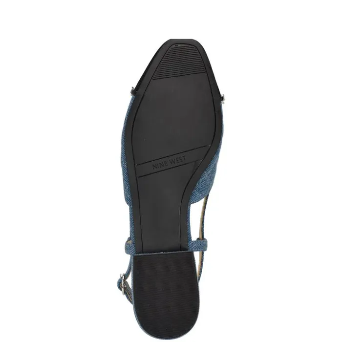 Charme Slingback Dress Flats Denimblack Women Nine West Flats Charme Slingback Dress Flats Denimblack Women Nine West Flats