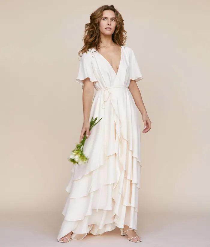 Christy Dawn Bridal Women The Athena Dress Pearl Silk