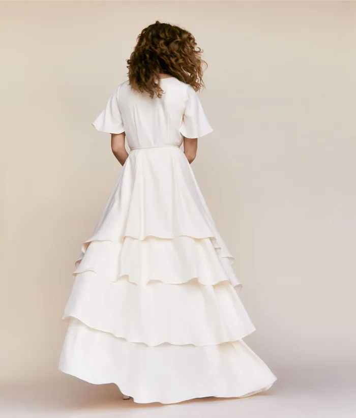 Christy Dawn Bridal Women The Athena Dress Pearl Silk Christy Dawn Bridal Women The Athena Dress Pearl Silk