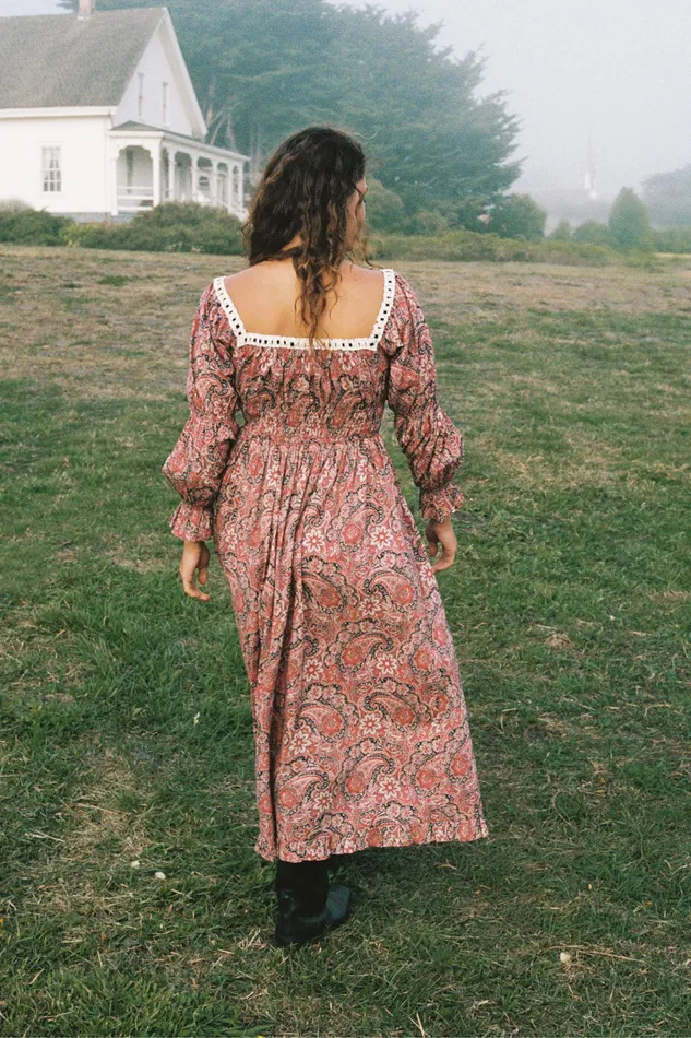Christy Dawn The Adelia Dress Wine Paisley Women Dresses Christy Dawn The Adelia Dress Wine Paisley Women Dresses