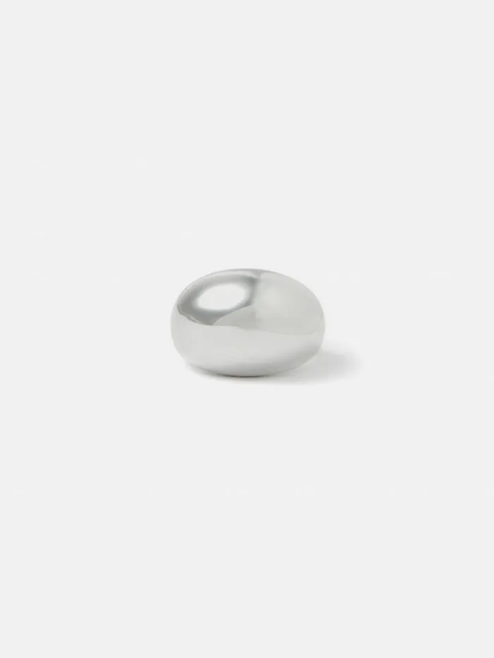 Chunky Dome Ring Silver Women Jigsaw Jewellery