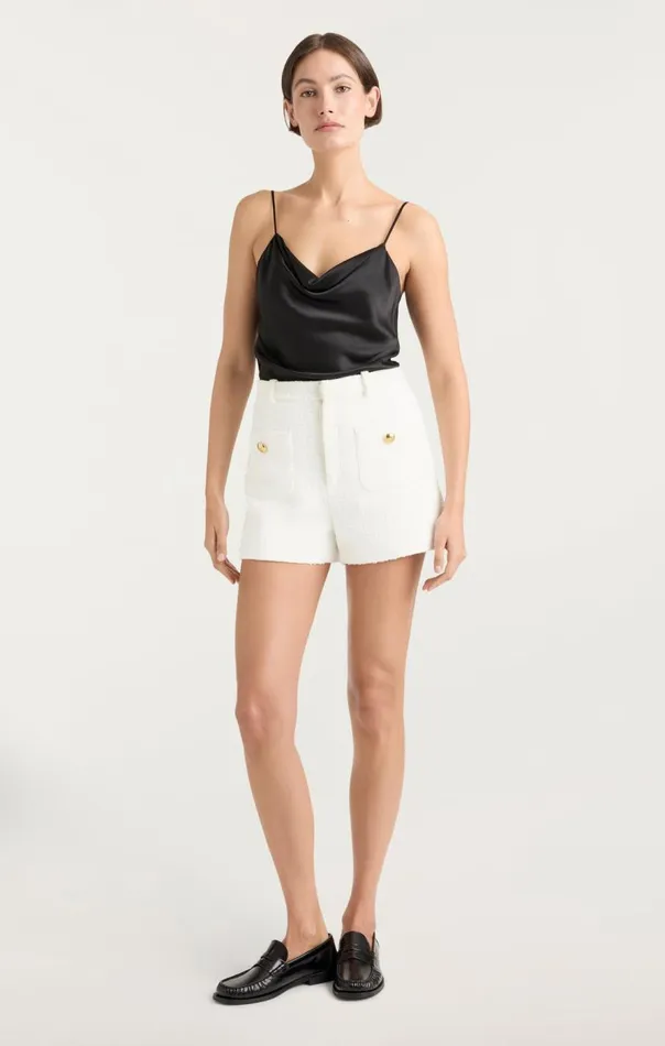 Cinq Sept Auden Short White Women Shorts