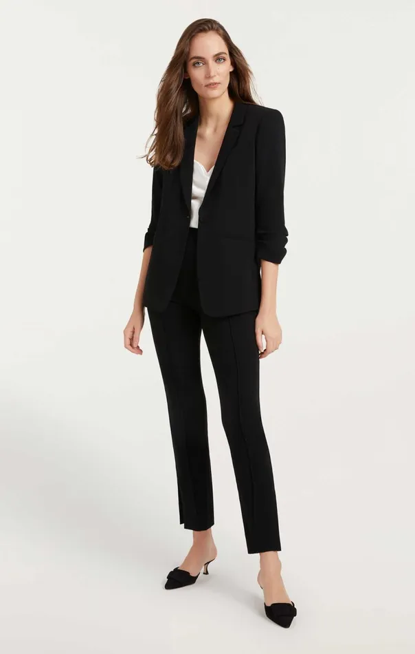 Cinq Sept Crepe Khloe Blazer Black Women Blazers