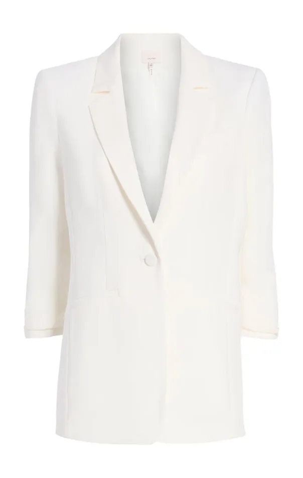 Cinq Sept Crepe Khloe Blazer Ivory Women Blazers