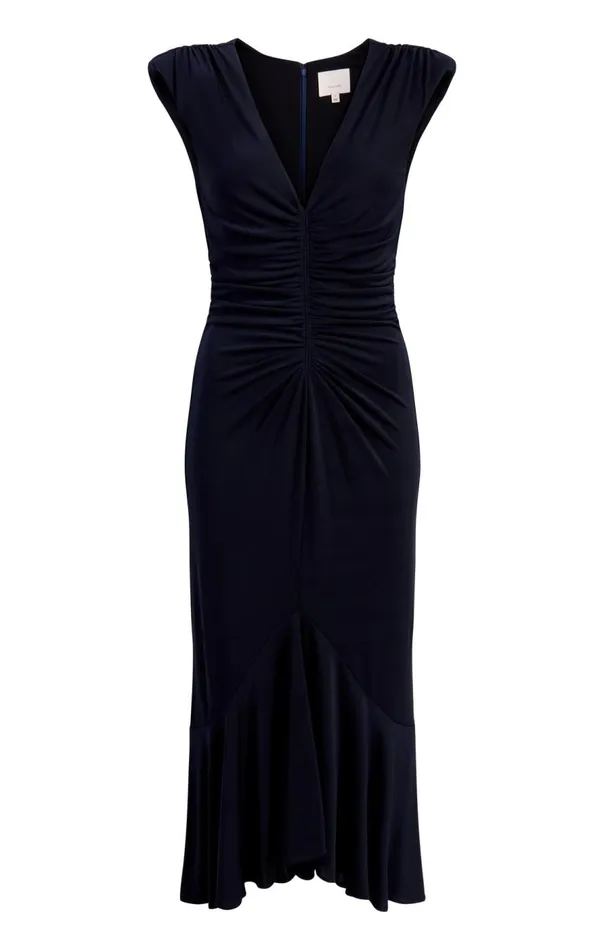 Cinq Sept Dianne Dress Navy Women Midi