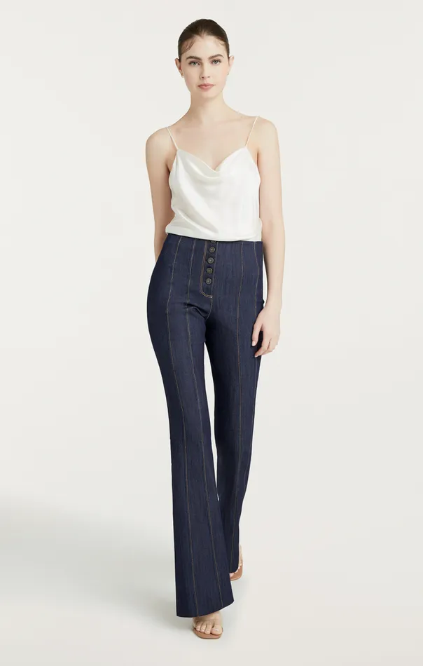 Cinq Sept Indigo Carolina Pant Indigo Women Pants