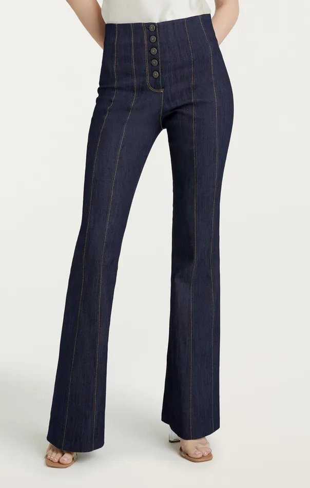 Cinq Sept Indigo Carolina Pant Indigo Women Pants