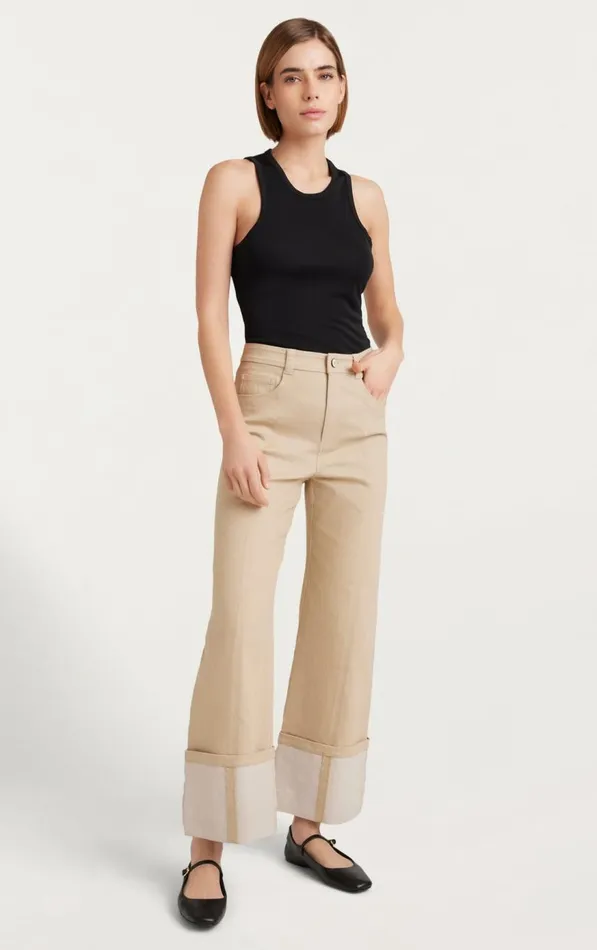 Cinq Sept Kaia Pant Khaki Women Pants