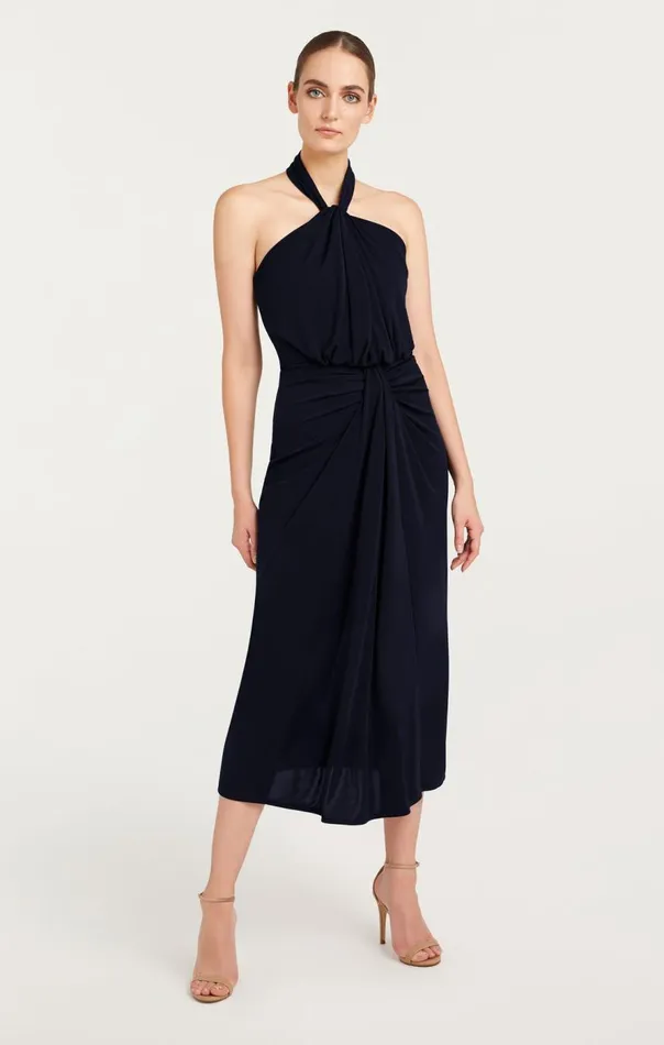 Cinq Sept Kaily Dress Navy Women Midi