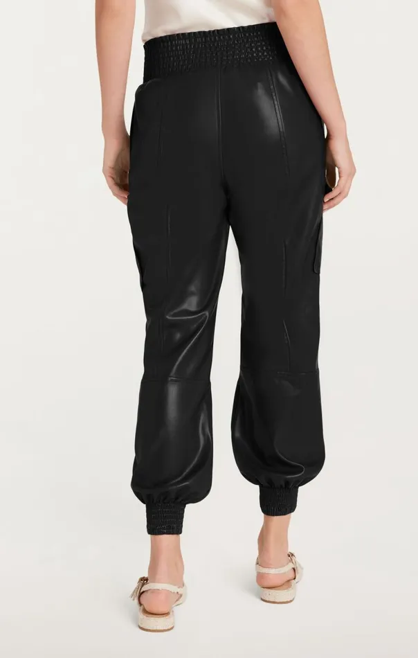 Cinq Sept Lite Vegan Leather Jenning Pants Black Women Pants