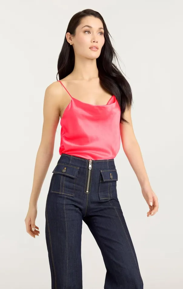 Cinq Sept Marta Cami Neoncoral Women Tank Tops and Camisoles