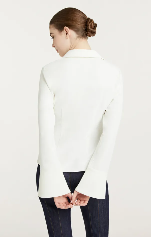 Cinq Sept Mckenna Top Ivory Women Long Sleeve Tops