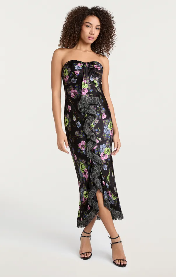 Cinq Sept Midnight Bloom Elise Dress Midnightmulti Women Cocktail and Evening