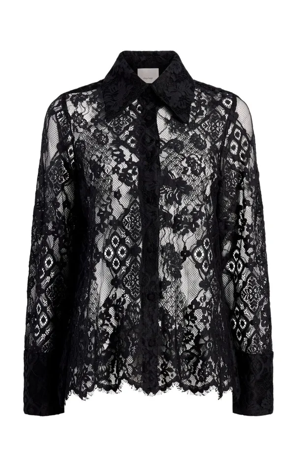 Cinq Sept Missy Top Black Women Long Sleeve Tops