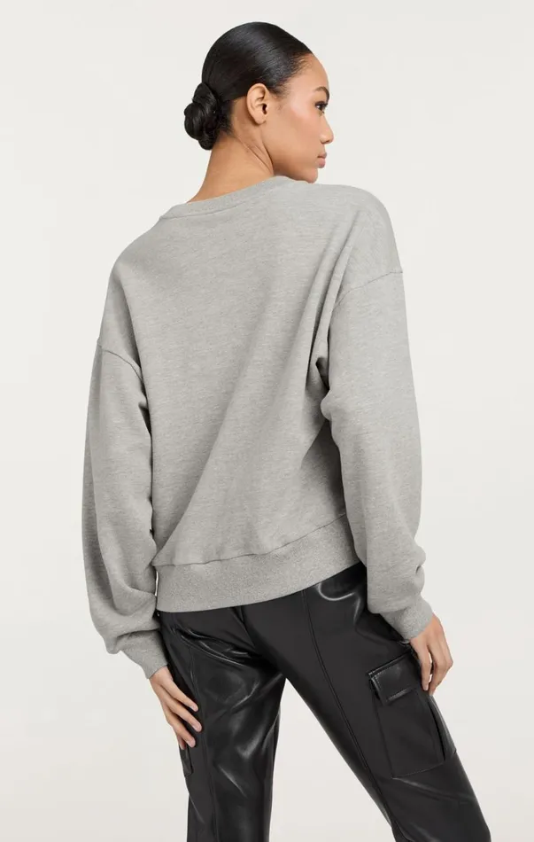 Cinq Sept Paris New York Brandy Pullover Heathergreyblack Women Long Sleeve Tops