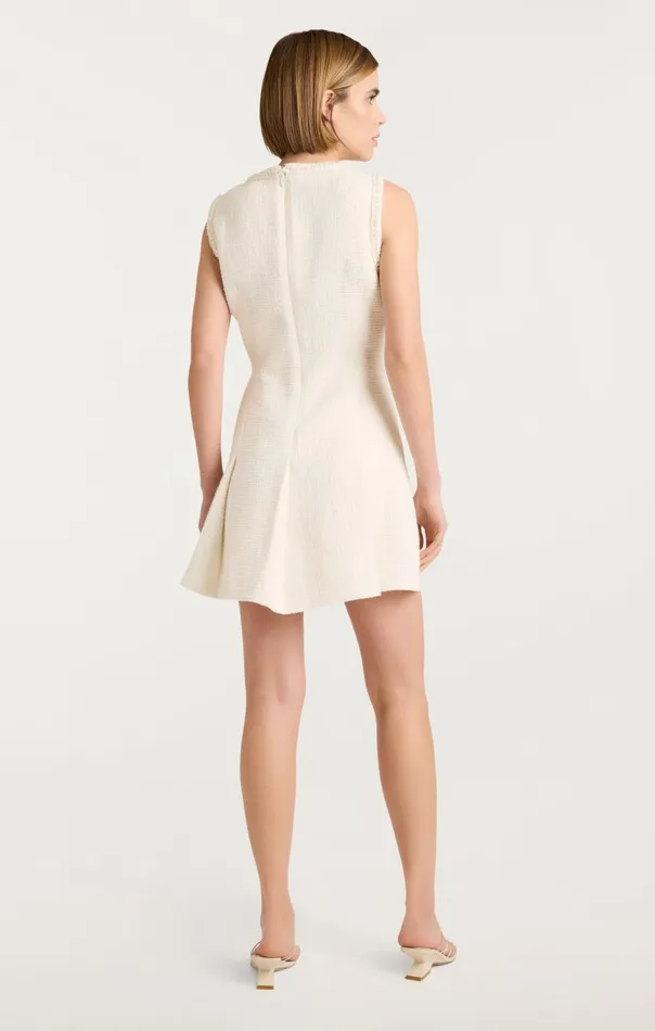 Cinq Sept Pearl Sleeveless Nova Dress Ivory Women Mini