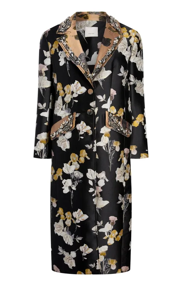 Cinq Sept Rabia Coat Blackmulti Women Outerwear