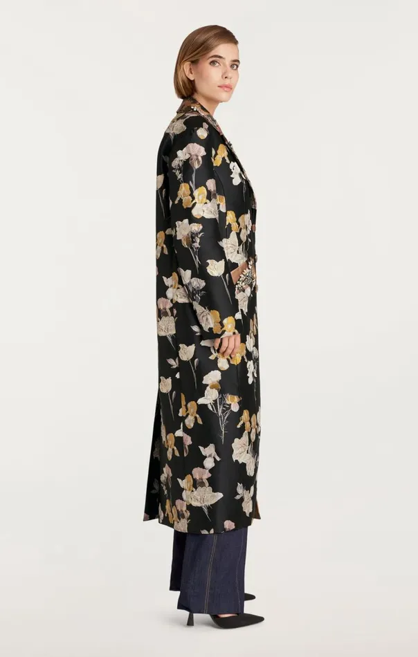 Cinq Sept Rabia Coat Blackmulti Women Outerwear