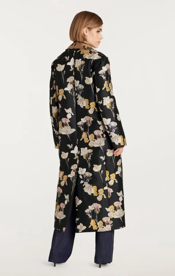 Cinq Sept Rabia Coat Blackmulti Women Outerwear