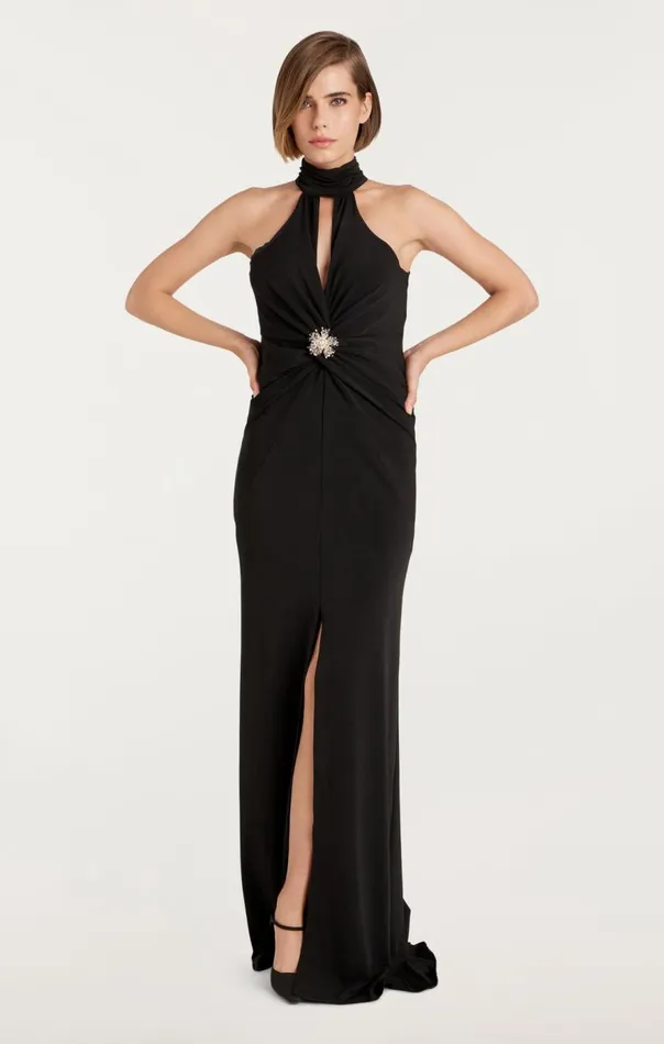 Cinq Sept Sandry Gown Black Women Cocktail and Evening